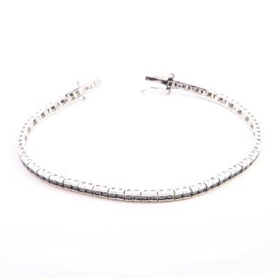 Bracciale Domar Gioielli Uomo Tennis argento 925  in Argento Zircone BZB124601 - BZB124601